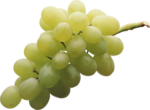 Скачать PNG картинку на прозрачном фоне Белый виноград, гроздь, вид сбоку