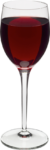 Скачать PNG картинку на прозрачном фоне Бокал с красным вином, вид сбоку