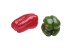 Скачать PNG картинку на прозрачном фоне Болгарский перец, красный и зеленый