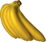 Скачать PNG картинку на прозрачном фоне Большая связка бананов, вид сбоку