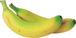 Скачать PNG картинку на прозрачном фоне Два банана рядом