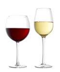 Скачать PNG картинку на прозрачном фоне Два бокала, белое и красное вино