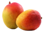 Скачать PNG картинку на прозрачном фоне Два манго, вид сбоку