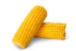 Скачать PNG картинку на прозрачном фоне Две спелые кукурузы