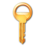 Скачать PNG картинку на прозрачном фоне Ключ, цвет золото, нарисованный