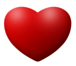 Скачать PNG картинку на прозрачном фоне Красное сердце