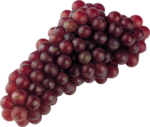 Скачать PNG картинку на прозрачном фоне Красный виноград, гроздь, без листьев