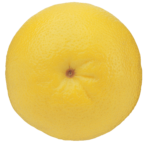 Скачать PNG картинку на прозрачном фоне Лимон, желтый, вид сверху