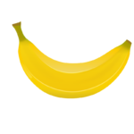 Скачать PNG картинку на прозрачном фоне Один нарисованный банан