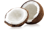 Скачать PNG картинку на прозрачном фоне Половинки кокоса