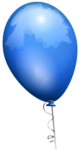 Скачать PNG картинку на прозрачном фоне Синий шар нарисованный