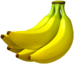 Скачать PNG картинку на прозрачном фоне Связка бананов, вид спереди