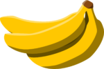 Скачать PNG картинку на прозрачном фоне Связка нарисованных бананов