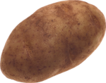 Скачать PNG картинку на прозрачном фоне Темная картошка, картофель