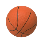 Скачать PNG картинку на прозрачном фоне Баскетбольный мяч, вид сбоку