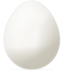 Скачать PNG картинку на прозрачном фоне Белое нарисованное куриное яйцо