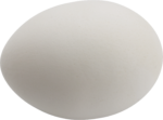 Скачать PNG картинку на прозрачном фоне Белое яйцо, вид сбоку