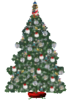 Скачать PNG картинку на прозрачном фоне белые шары на нарисованной новогодней ёлке