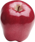 Скачать PNG картинку на прозрачном фоне Бордовое вытянутое яблоко