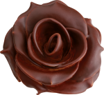 Скачать PNG картинку на прозрачном фоне Бутон розы из шоколада
