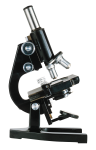 Скачать PNG картинку на прозрачном фоне Черный микроскоп, монокулярный, вид сбоку