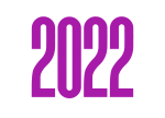 Скачать PNG картинку на прозрачном фоне Число 2022, цифры близко друг к другу, фиолетового цвета