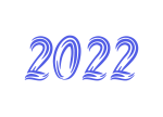 Скачать PNG картинку на прозрачном фоне Число 2022, составная из силуэтов, красного цвета