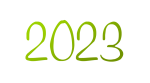 Скачать PNG картинку на прозрачном фоне Число 2023, зеленое, вытянутое вверх