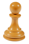 Скачать PNG картинку на прозрачном фоне Деревянная пешка, шахматная фигура