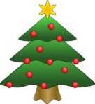Скачать PNG картинку на прозрачном фоне детский, елка нарисованная, новогодняя