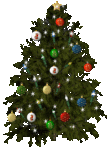Скачать PNG картинку на прозрачном фоне елка новогодняя, только с шарами