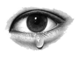 Скачать PNG картинку на прозрачном фоне Глаз со слезой