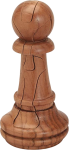 Скачать PNG картинку на прозрачном фоне Из частей деревянная пешка, шахматная фигура