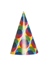 Скачать PNG картинку на прозрачном фоне Карнавальный колпак с разноцветными шариками