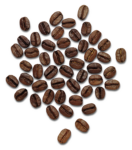 Скачать PNG картинку на прозрачном фоне Кофейные зерна рядом в куче