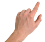 Скачать PNG картинку на прозрачном фоне Коснуться указательным пальцем