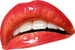 Скачать PNG картинку на прозрачном фоне Красные приоткрытые губы