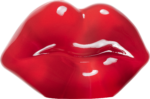 Скачать PNG картинку на прозрачном фоне Красныые нарисованные губы, глянцевые