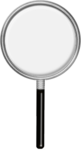 Скачать PNG картинку на прозрачном фоне Лупа нарисованная с тонкой черной ручкой