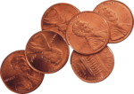 Скачать PNG картинку на прозрачном фоне Монеты, оди цент