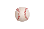 Скачать PNG картинку на прозрачном фоне Мяч для бейсбола белый, с красной ниткой