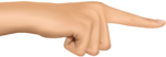 Скачать PNG картинку на прозрачном фоне Нарисованная рука, указательный палец, вид сбоку