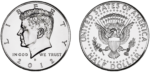 Скачать PNG картинку на прозрачном фоне Нарисованная шуточная монета, пол доллара