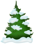 Скачать PNG картинку на прозрачном фоне нарисованная,елка в снегу