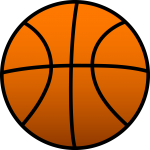 Скачать PNG картинку на прозрачном фоне Нарисованный баскетбольный мяч с боковой стороны