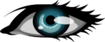 Скачать PNG картинку на прозрачном фоне Нарисованный глаз с ресницами