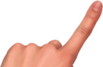 Скачать PNG картинку на прозрачном фоне Нажатие пальцем