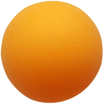 Скачать PNG картинку на прозрачном фоне Оранжевый нарисованный шарик для настольного тенниса