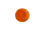 Скачать PNG картинку на прозрачном фоне Оранжевый спелый мандарин, вид снизу