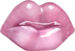 Скачать PNG картинку на прозрачном фоне Перломутровые нарисованные глянцевые губы